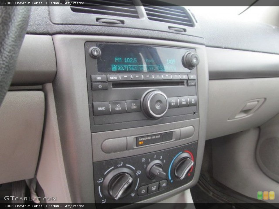 Gray Interior Controls for the 2008 Chevrolet Cobalt LT Sedan #66250154