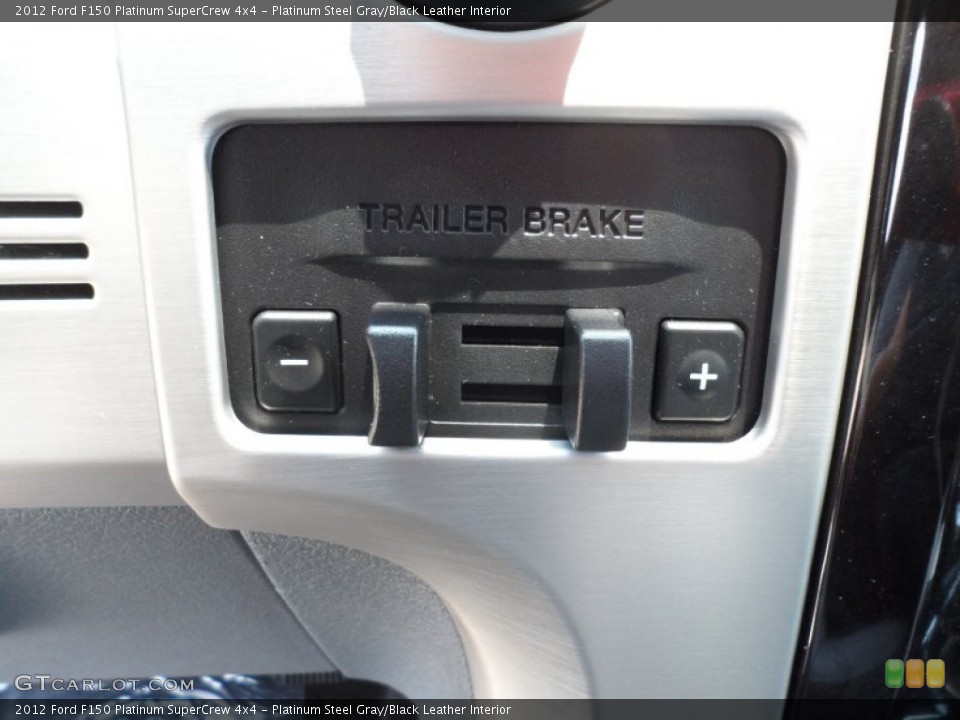 Platinum Steel Gray/Black Leather Interior Controls for the 2012 Ford F150 Platinum SuperCrew 4x4 #66250871