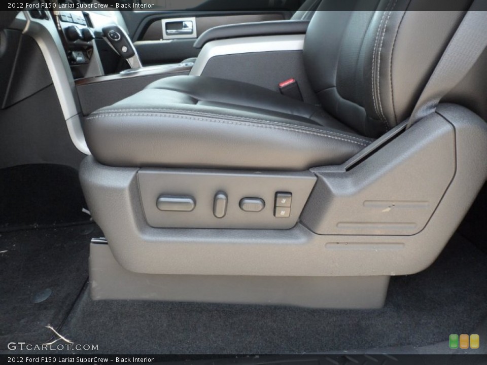 Black Interior Front Seat for the 2012 Ford F150 Lariat SuperCrew #66251909