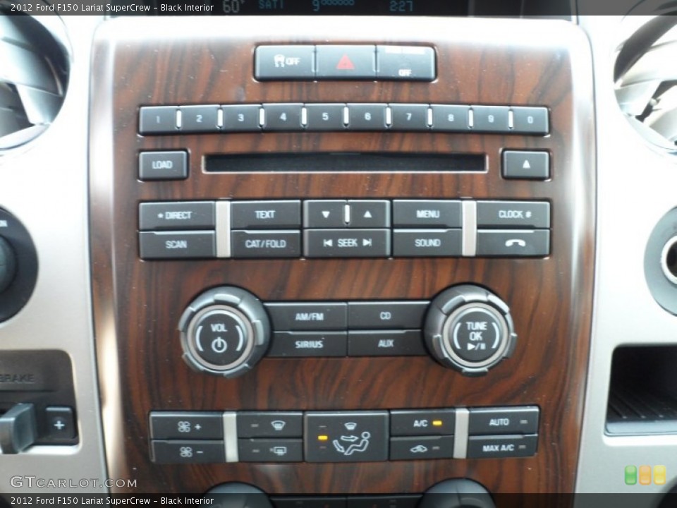 Black Interior Controls for the 2012 Ford F150 Lariat SuperCrew #66251933