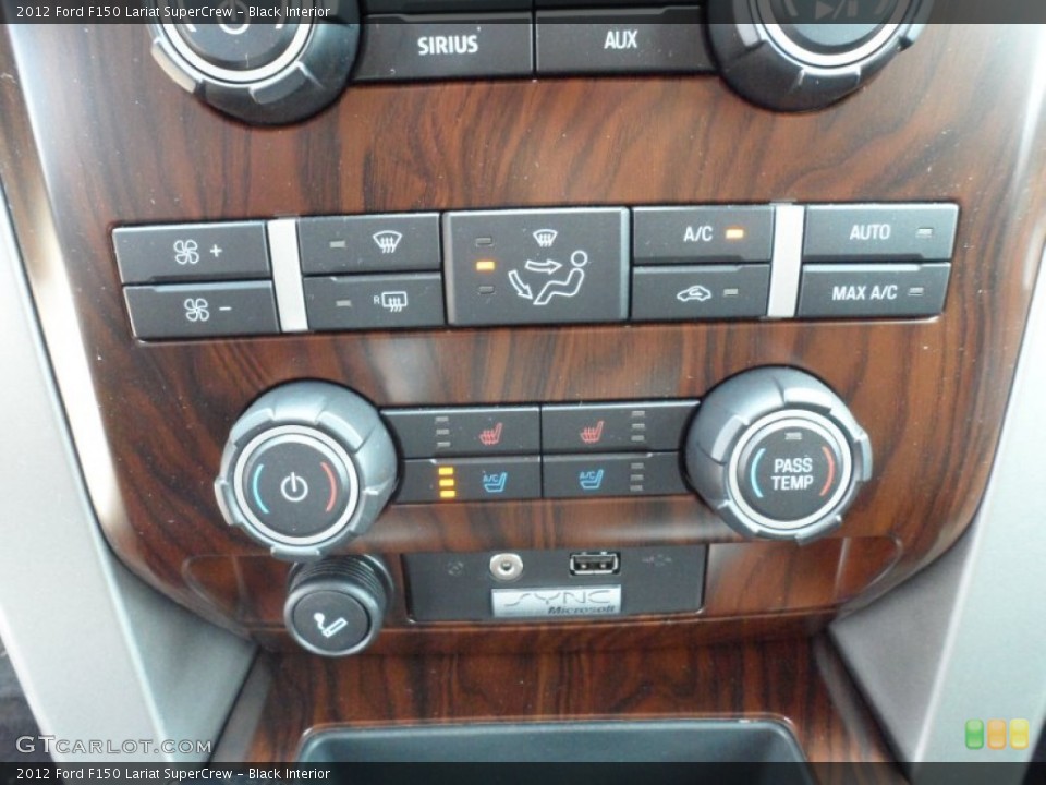 Black Interior Controls for the 2012 Ford F150 Lariat SuperCrew #66251951