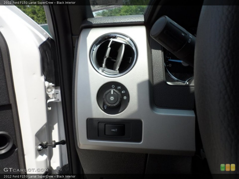 Black Interior Controls for the 2012 Ford F150 Lariat SuperCrew #66252008