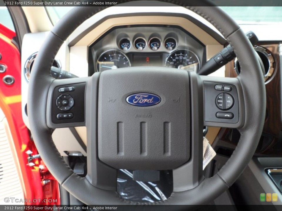 Adobe Interior Steering Wheel for the 2012 Ford F250 Super Duty Lariat Crew Cab 4x4 #66253343