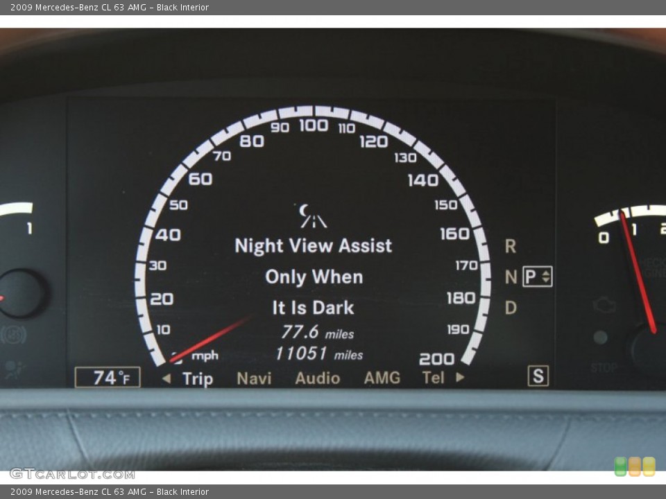 Black Interior Gauges for the 2009 Mercedes-Benz CL 63 AMG #66254655