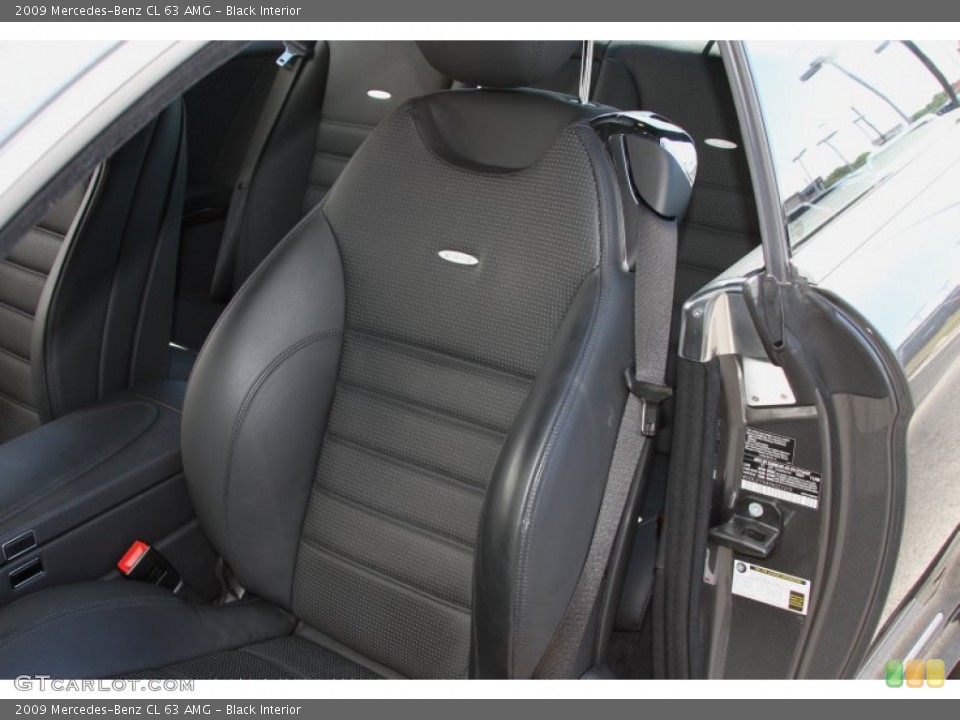 Black Interior Front Seat for the 2009 Mercedes-Benz CL 63 AMG #66254730