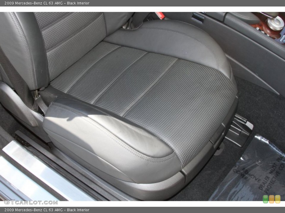 Black Interior Front Seat for the 2009 Mercedes-Benz CL 63 AMG #66254805