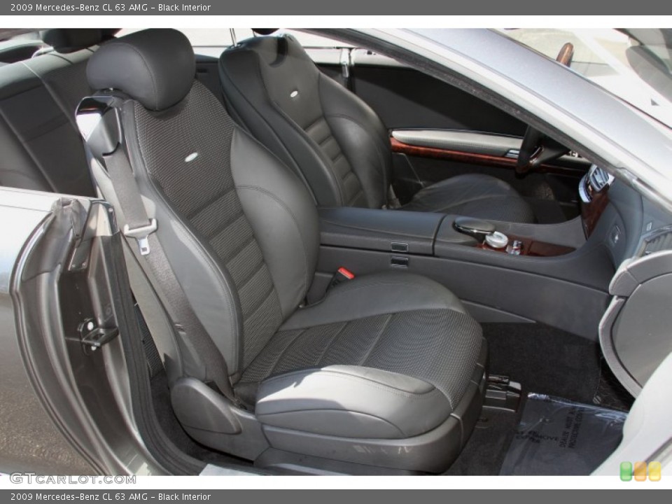 Black Interior Front Seat for the 2009 Mercedes-Benz CL 63 AMG #66254815