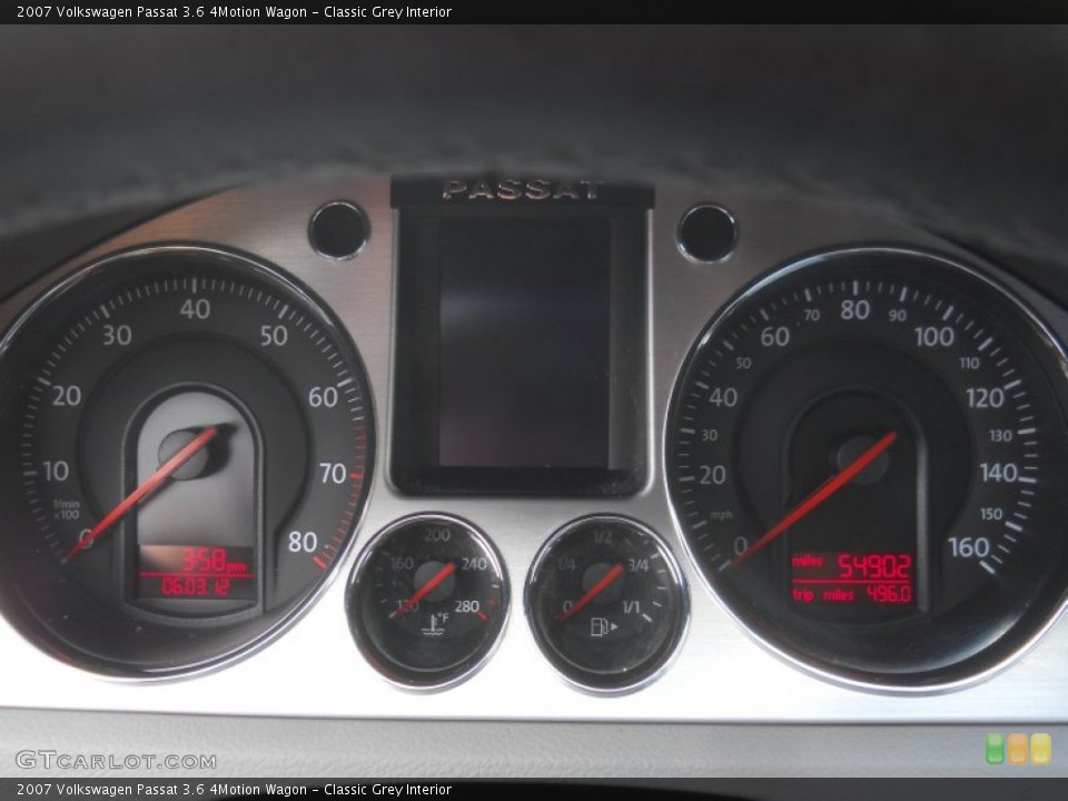 Classic Grey Interior Gauges for the 2007 Volkswagen Passat 3.6 4Motion Wagon #66255822