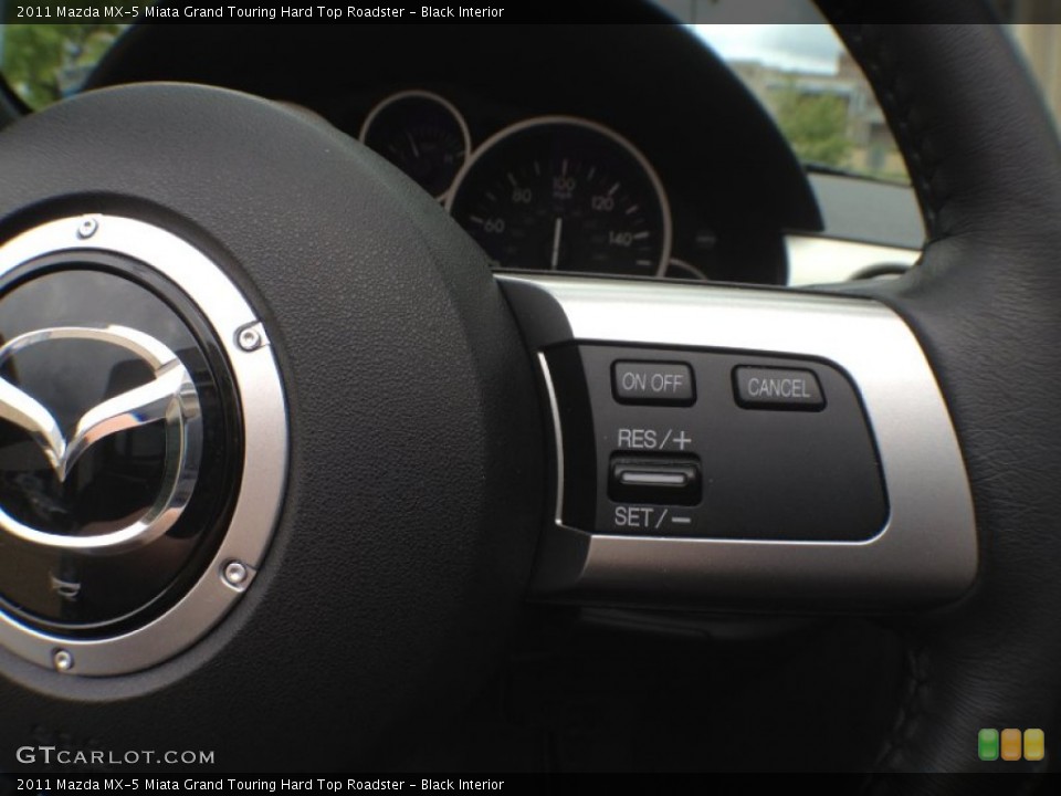 Black Interior Controls for the 2011 Mazda MX-5 Miata Grand Touring Hard Top Roadster #66259573