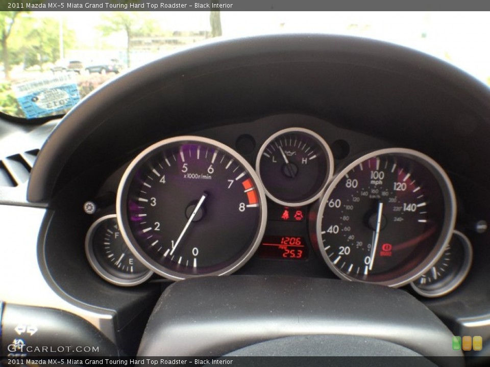 Black Interior Gauges for the 2011 Mazda MX-5 Miata Grand Touring Hard Top Roadster #66259599