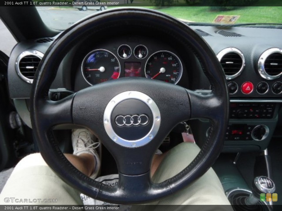 Desert Grass Green Interior Steering Wheel for the 2001 Audi TT 1.8T quattro Roadster #66264015