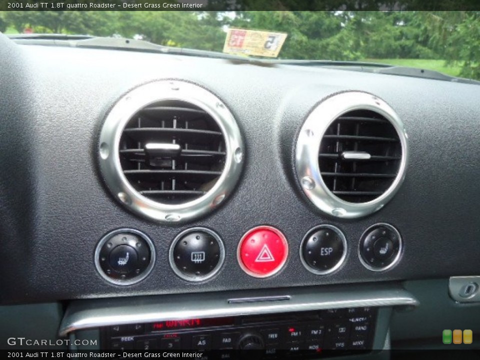 Desert Grass Green Interior Controls for the 2001 Audi TT 1.8T quattro Roadster #66264026