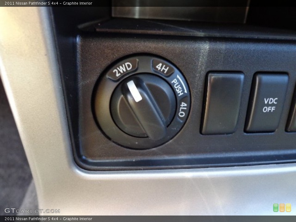 Graphite Interior Controls for the 2011 Nissan Pathfinder S 4x4 #66264435