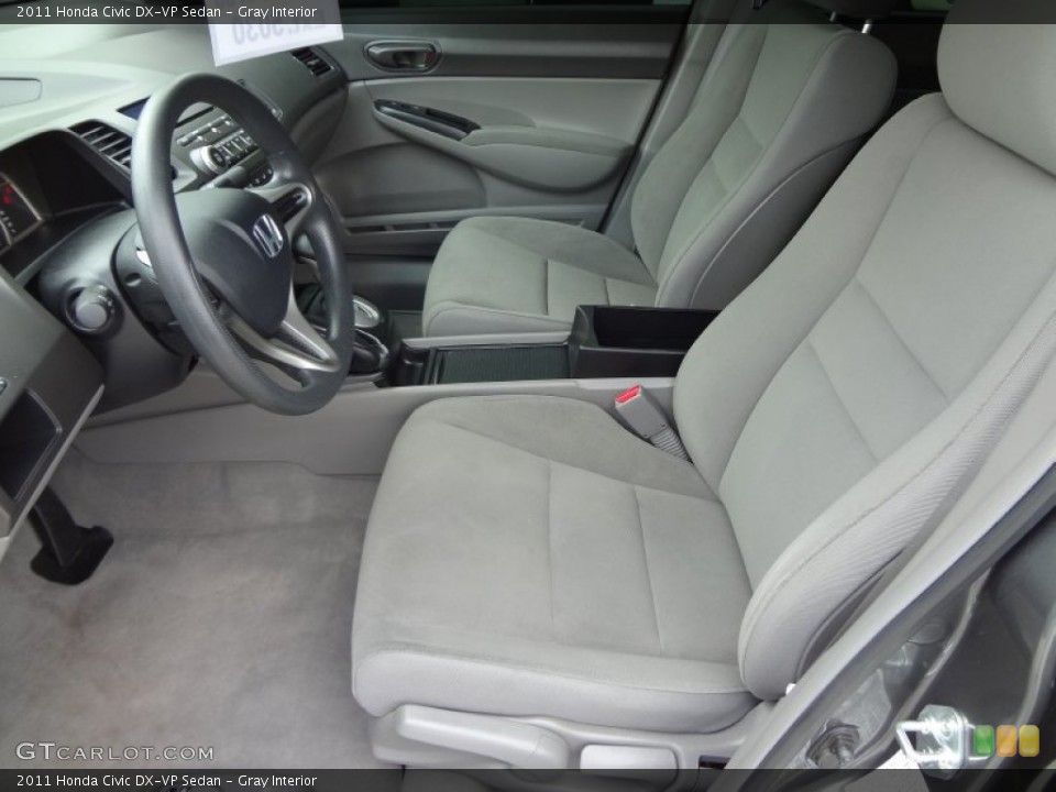 Gray Interior Front Seat for the 2011 Honda Civic DX-VP Sedan #66266163