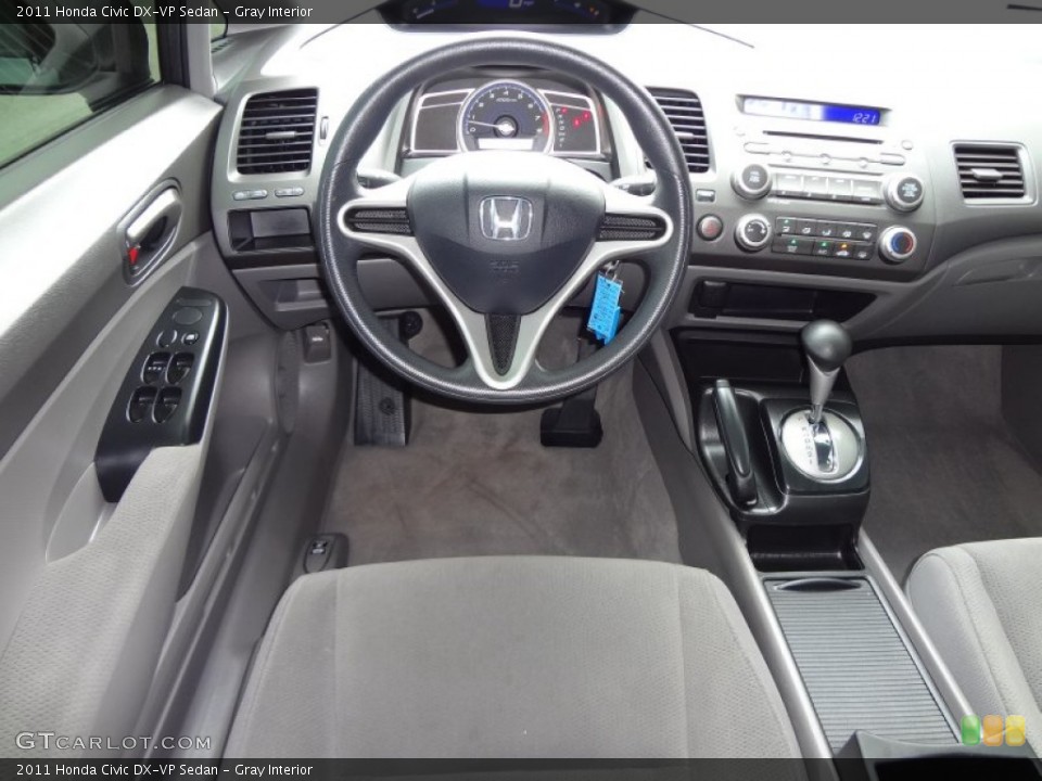 Gray Interior Dashboard for the 2011 Honda Civic DX-VP Sedan #66266181