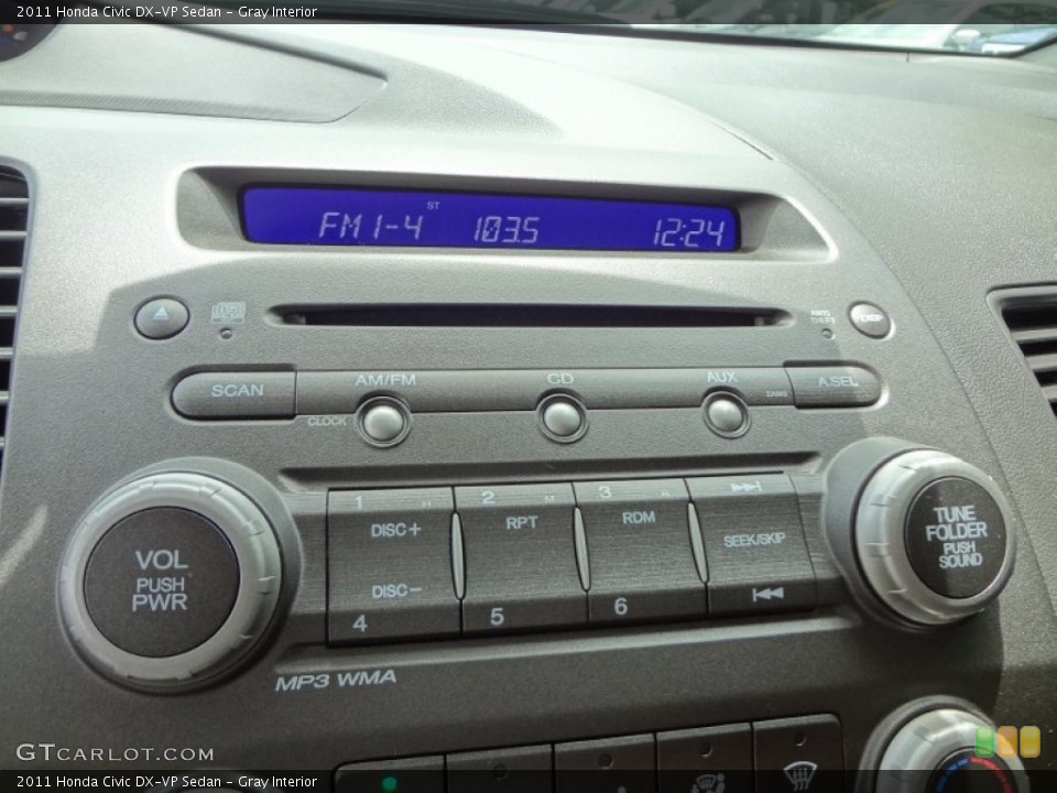 Gray Interior Audio System for the 2011 Honda Civic DX-VP Sedan #66266283