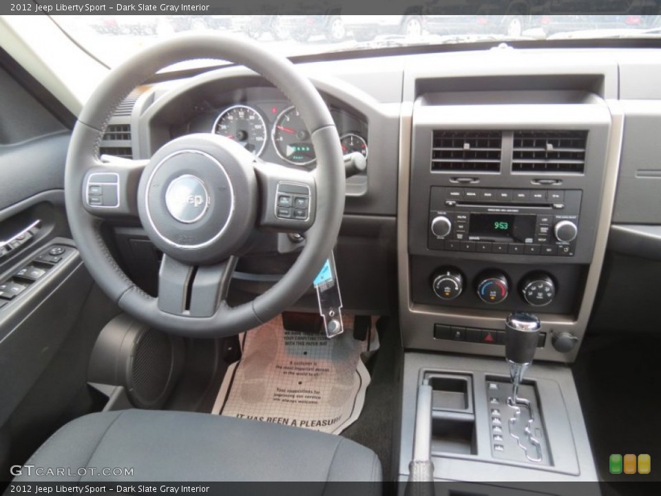 Dark Slate Gray Interior Dashboard for the 2012 Jeep Liberty Sport #66268914