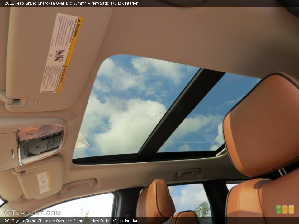 New Saddle/Black Interior Sunroof for the 2012 Jeep Grand Cherokee Overland Summit #66269067