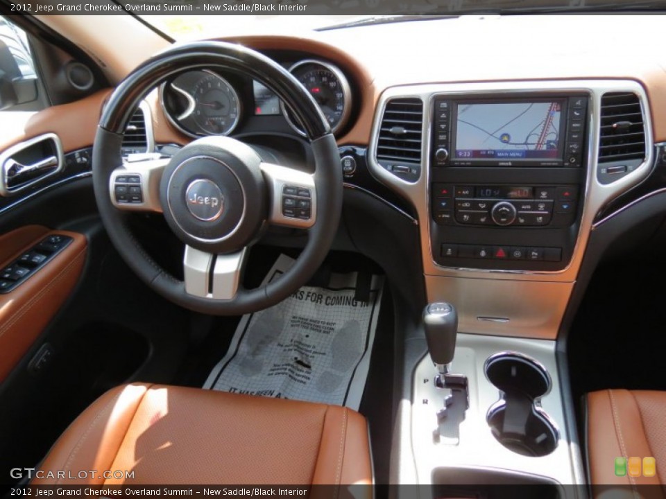 New Saddle/Black Interior Dashboard for the 2012 Jeep Grand Cherokee Overland Summit #66269100