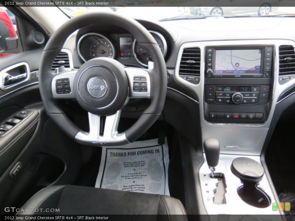 SRT Black Interior Dashboard for the 2012 Jeep Grand Cherokee SRT8 4x4 #66269361