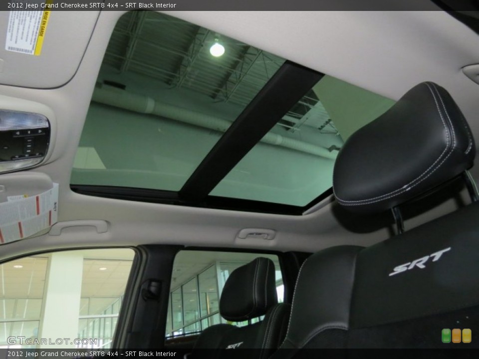 SRT Black Interior Sunroof for the 2012 Jeep Grand Cherokee SRT8 4x4 #66269433