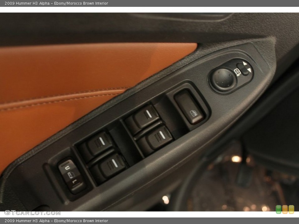 Ebony/Morocco Brown Interior Controls for the 2009 Hummer H3 Alpha #66270363