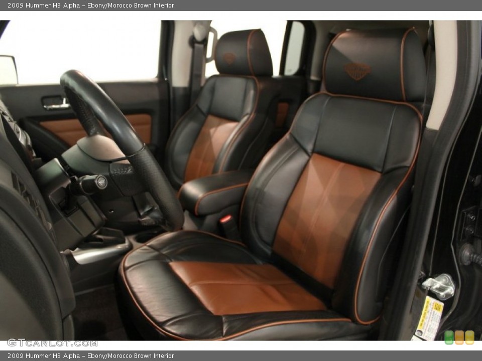 Ebony/Morocco Brown Interior Front Seat for the 2009 Hummer H3 Alpha #66270372