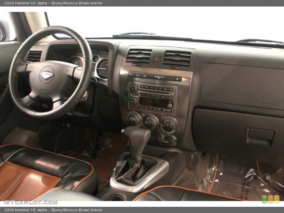 Ebony/Morocco Brown Interior Dashboard for the 2009 Hummer H3 Alpha #66270397