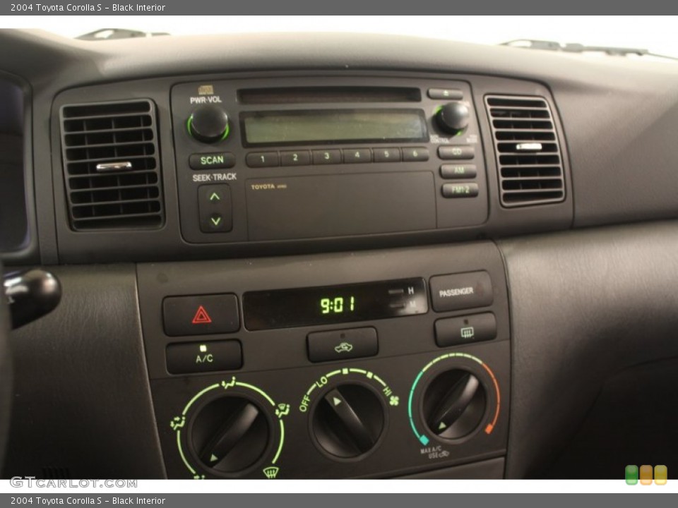 Black Interior Controls for the 2004 Toyota Corolla S #66271018