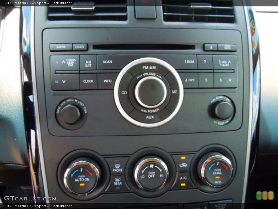 Black Interior Controls for the 2012 Mazda CX-9 Sport #66276702