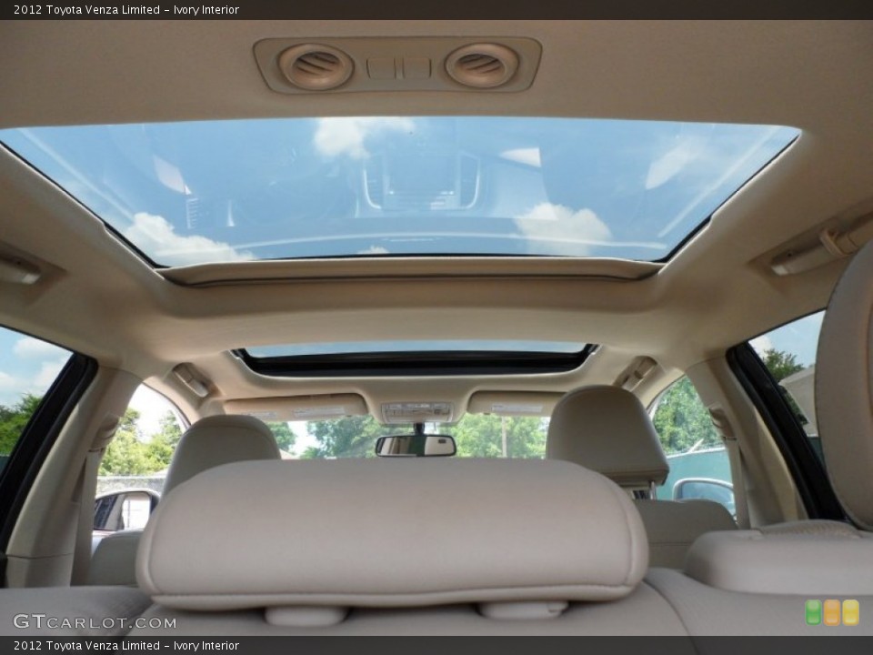 Ivory Interior Sunroof for the 2012 Toyota Venza Limited #66278211