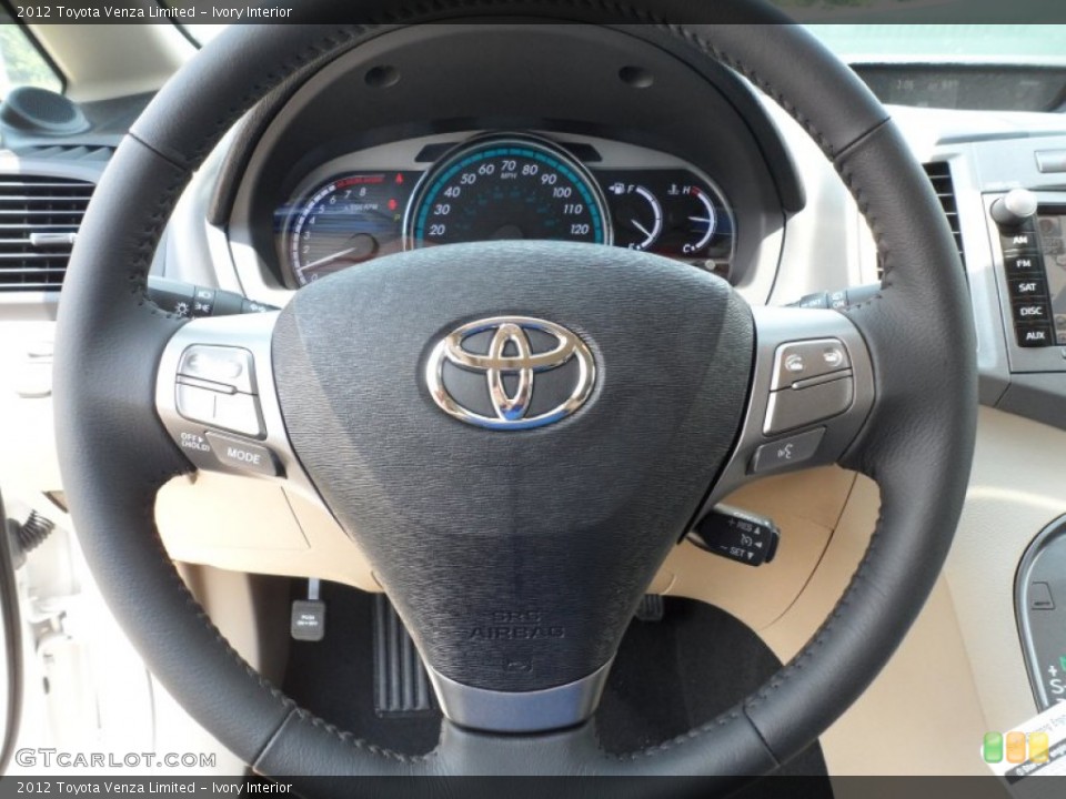Ivory Interior Steering Wheel for the 2012 Toyota Venza Limited #66278301