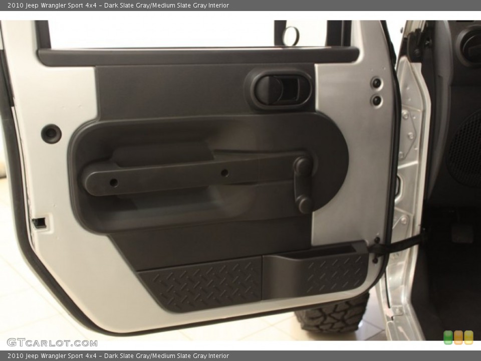 Dark Slate Gray/Medium Slate Gray Interior Door Panel for the 2010 Jeep Wrangler Sport 4x4 #66279546