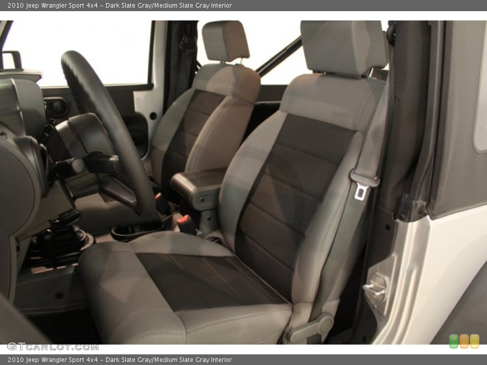 Dark Slate Gray/Medium Slate Gray Interior Photo for the 2010 Jeep Wrangler Sport 4x4 #66279555