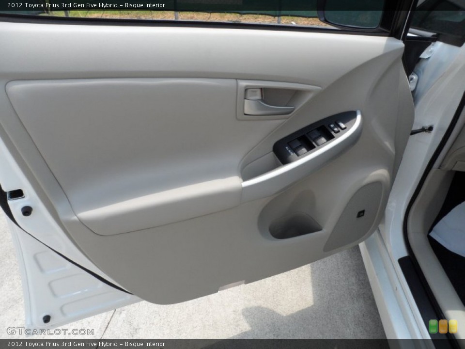Bisque Interior Door Panel for the 2012 Toyota Prius 3rd Gen Five Hybrid #66279582