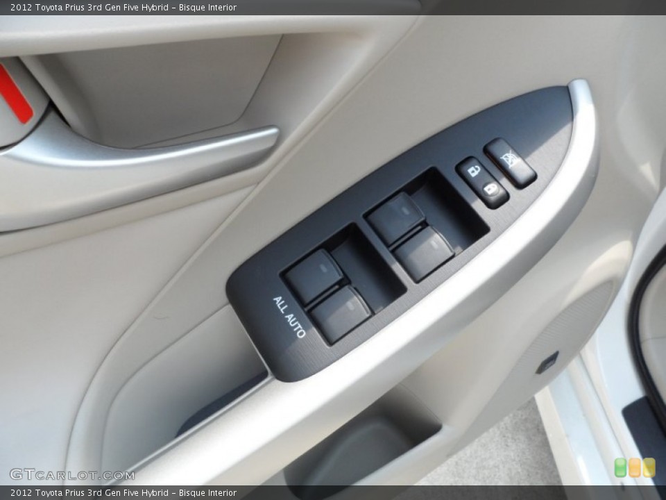 Bisque Interior Controls for the 2012 Toyota Prius 3rd Gen Five Hybrid #66279588