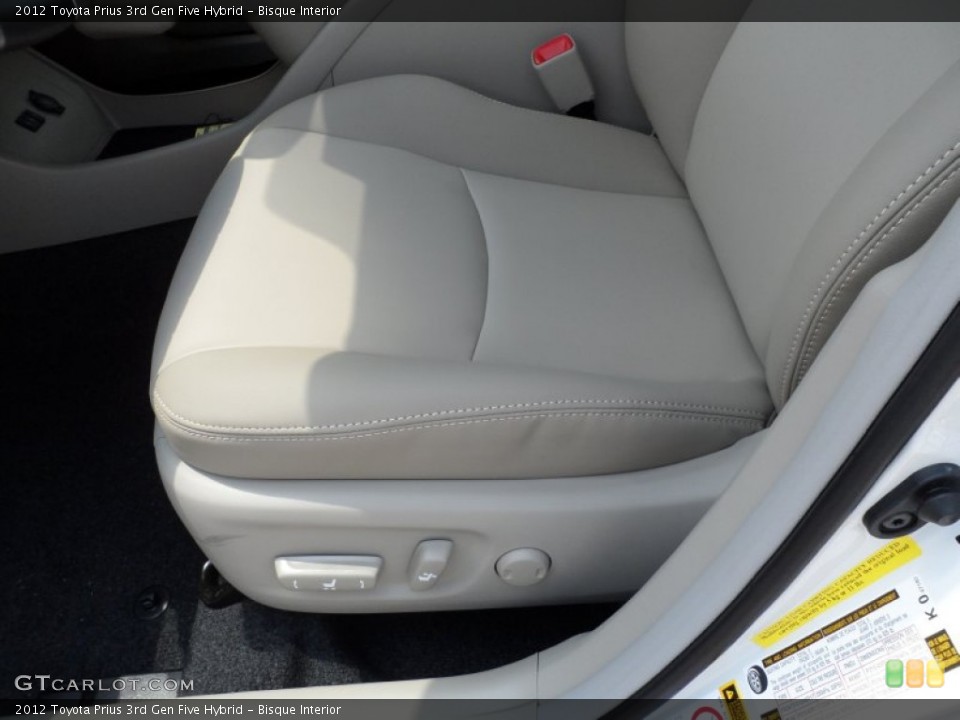 Bisque Interior Front Seat for the 2012 Toyota Prius 3rd Gen Five Hybrid #66279600