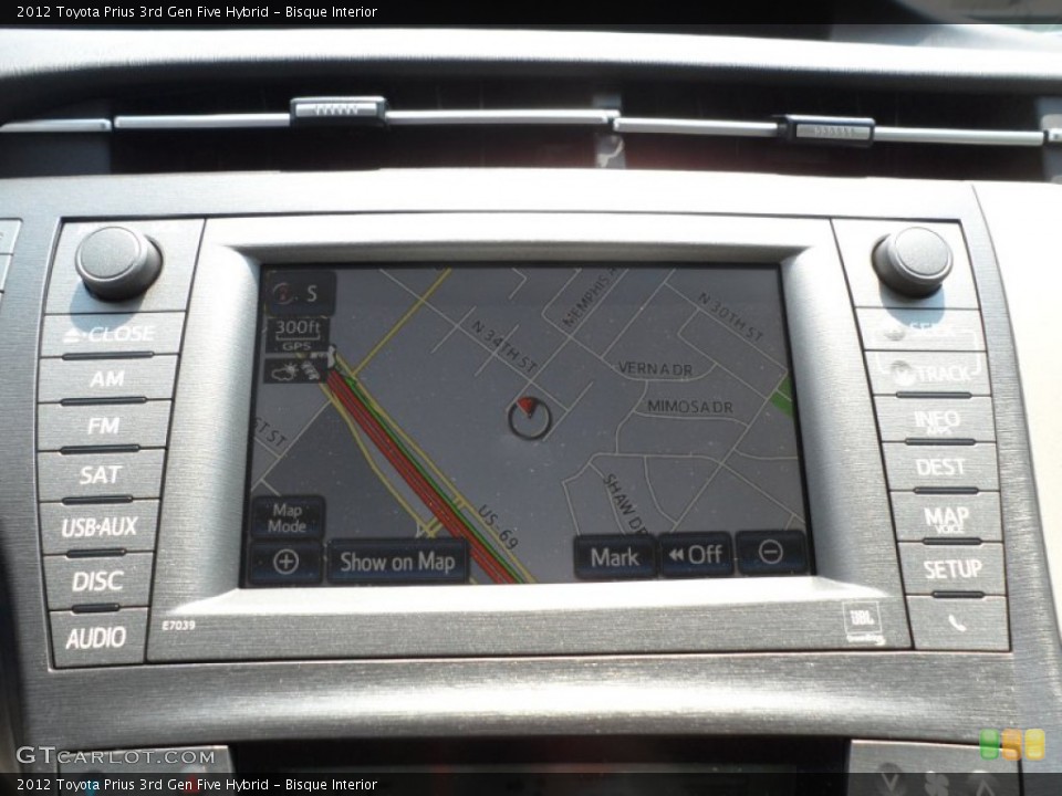Bisque Interior Navigation for the 2012 Toyota Prius 3rd Gen Five Hybrid #66279621