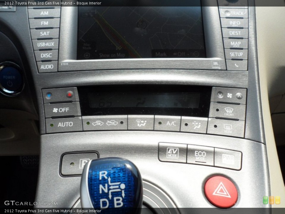 Bisque Interior Controls for the 2012 Toyota Prius 3rd Gen Five Hybrid #66279627