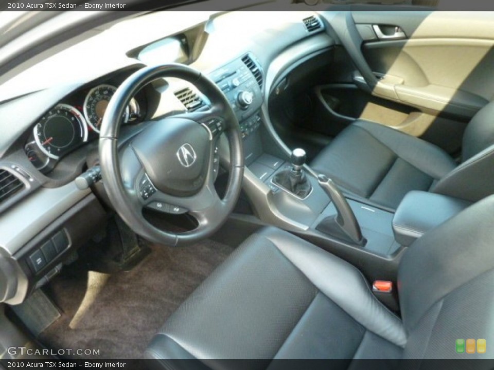 Ebony Interior Prime Interior for the 2010 Acura TSX Sedan #66279636