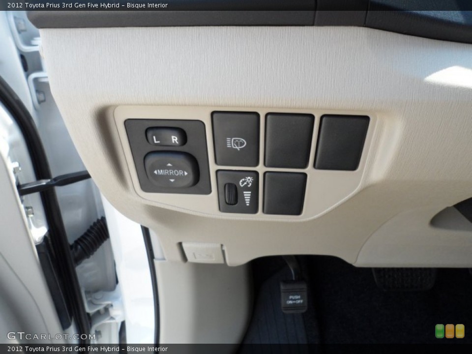 Bisque Interior Controls for the 2012 Toyota Prius 3rd Gen Five Hybrid #66279645