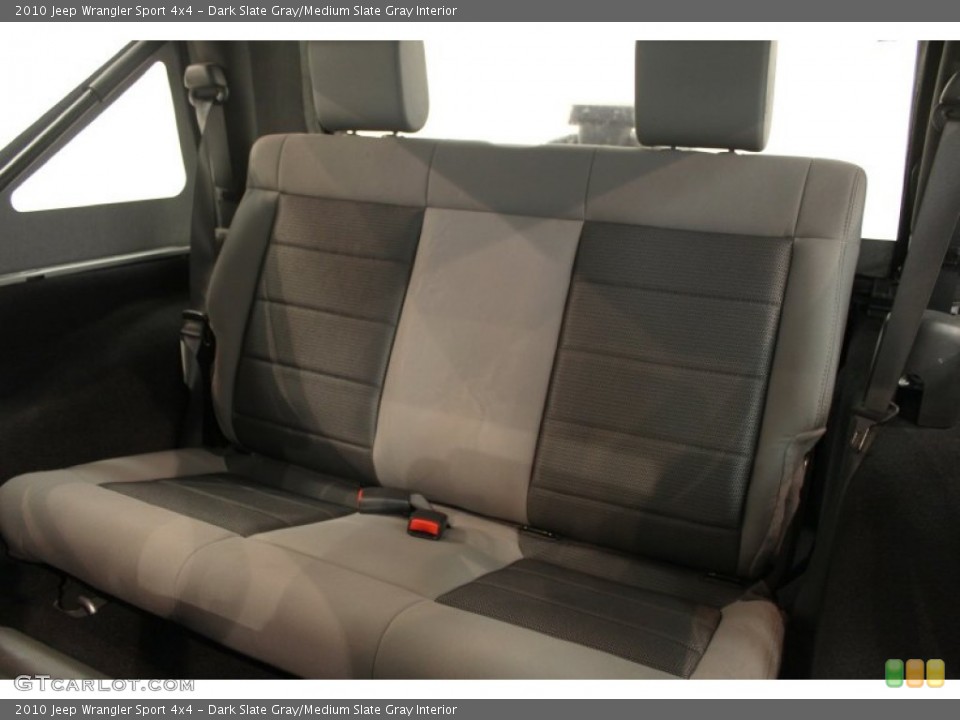 Dark Slate Gray/Medium Slate Gray Interior Rear Seat for the 2010 Jeep Wrangler Sport 4x4 #66279747