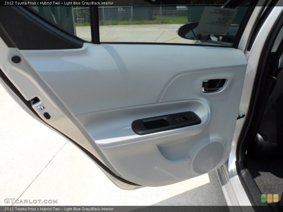 Light Blue Gray/Black Interior Door Panel for the 2012 Toyota Prius c Hybrid Two #66279798
