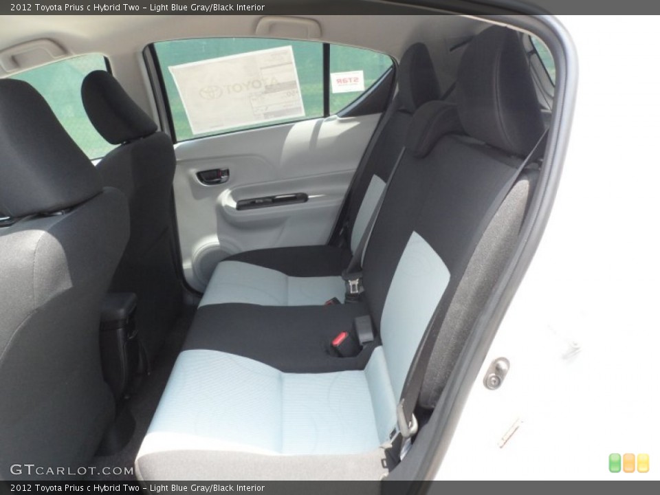 Light Blue Gray/Black Interior Photo for the 2012 Toyota Prius c Hybrid Two #66279807