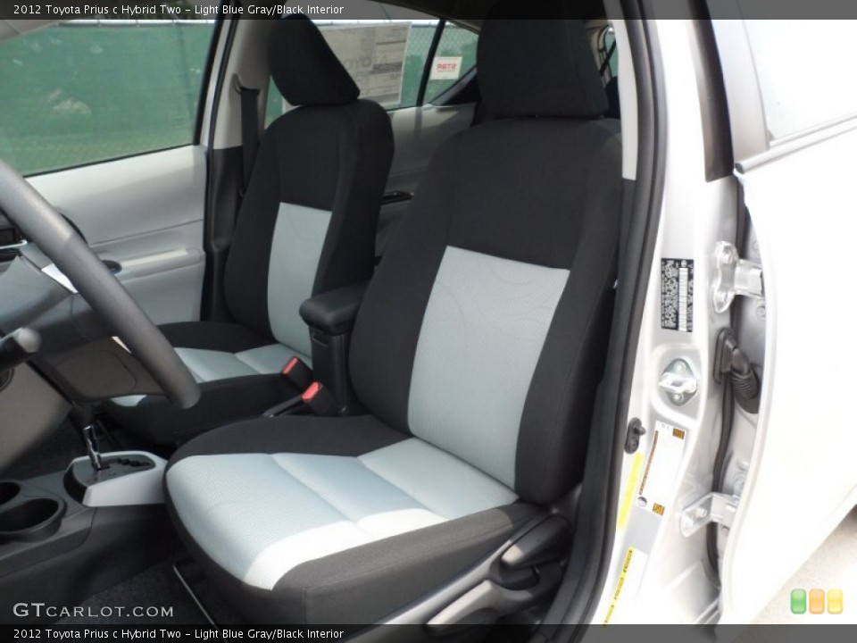 Light Blue Gray/Black Interior Photo for the 2012 Toyota Prius c Hybrid Two #66279833
