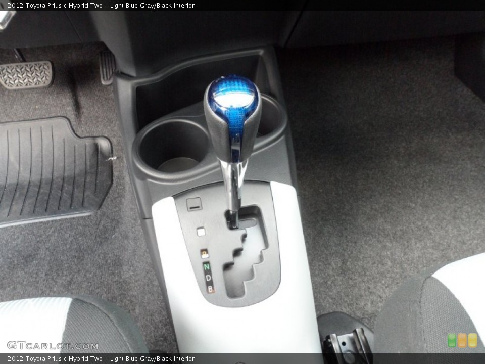 Light Blue Gray/Black Interior Transmission for the 2012 Toyota Prius c Hybrid Two #66279888