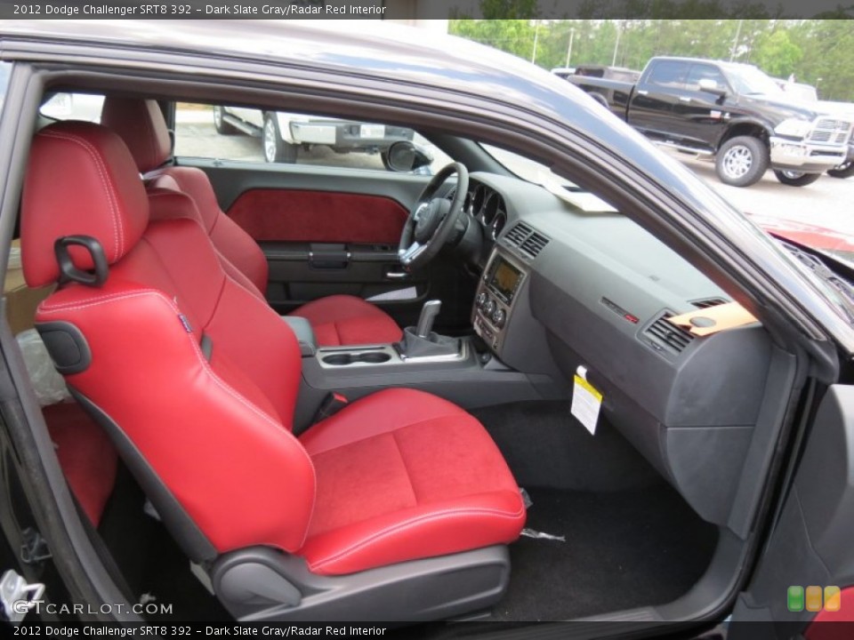 Dark Slate Gray/Radar Red Interior Photo for the 2012 Dodge Challenger SRT8 392 #66282531