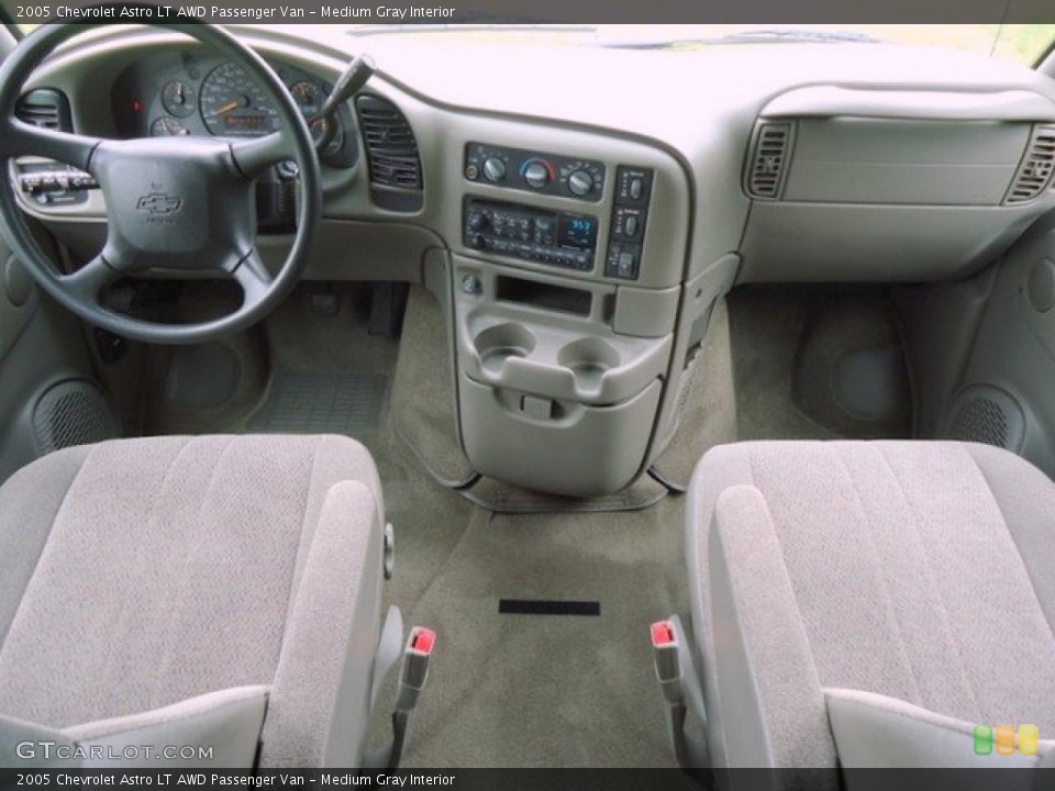 Medium Gray Interior Dashboard for the 2005 Chevrolet Astro LT AWD Passenger Van #66282831