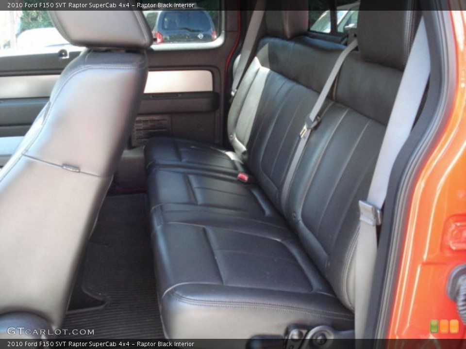 Raptor Black Interior Rear Seat for the 2010 Ford F150 SVT Raptor SuperCab 4x4 #66285207
