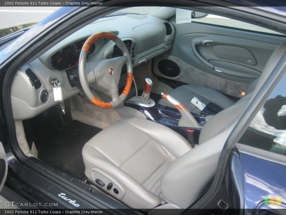 Graphite Grey Interior Photo for the 2002 Porsche 911 Turbo Coupe #66285813